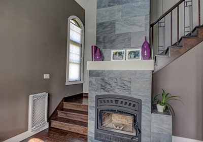 Construction foyer escalier Victoriaville